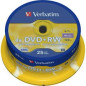 Verbatim DVD+RW Serl 4,7GB 4X superficie argento opaco campana 25
