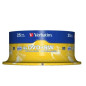 Verbatim DVD+RW Serl 4,7 Go 4X surface argent mat spindle 25
