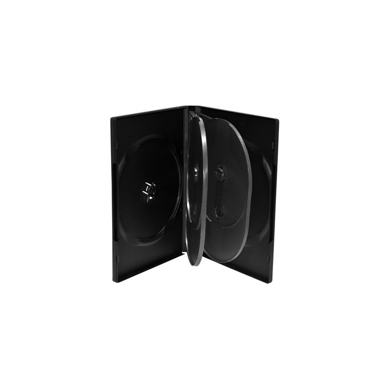 Custodia DVD per 6 dischi 22mm nera MediaRange