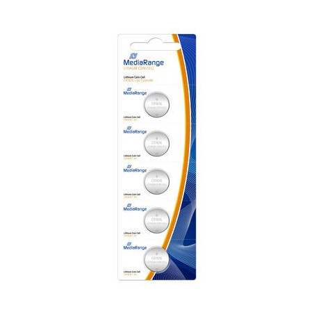  Pilhas Litio Coin Cell|CR1616 3V Pack 5 Unidades MEDIARANGE