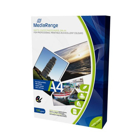 MediaRange 130x180mm Photo Paper Cards for inkjet printers, high-glossy coated, 220g, 50 sheets