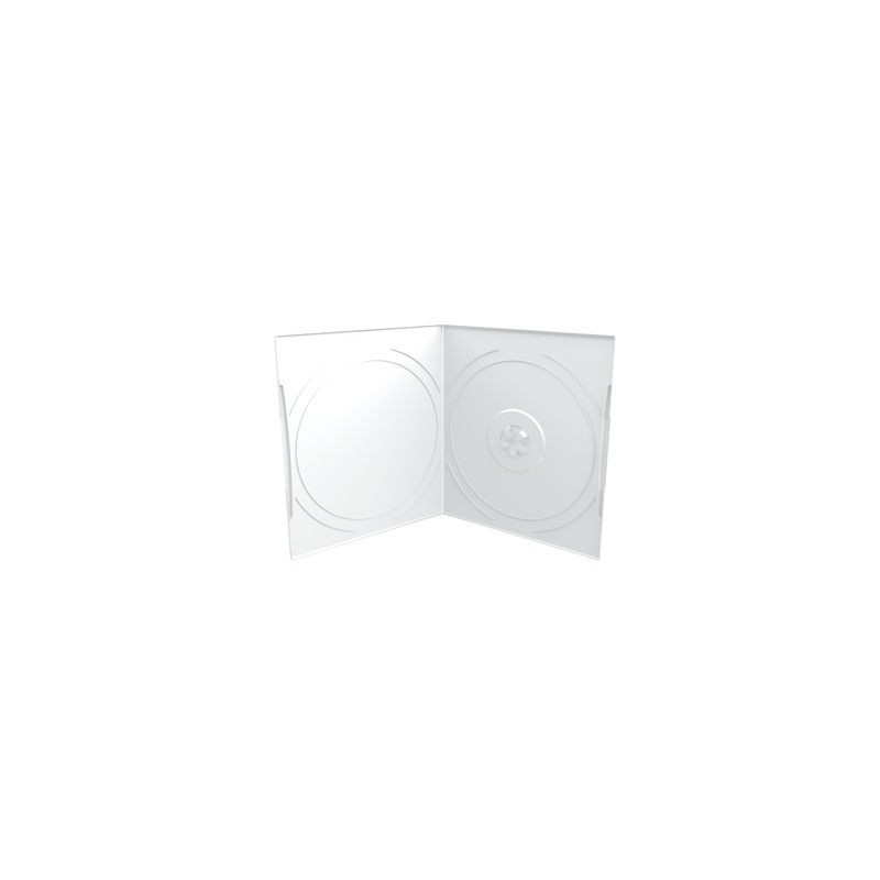 Boîtier CD/DVD 7mm, format poche, 1 disque, givré/transparent Boîtier CD/DVD 7mm, format poche, 1 disque, givré/transparent