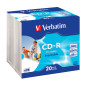 Verbatim CD-R AZO 700 Mo/52x imprimable, boîtier slim pack 20 Verbatim CD-R AZO 700 Mo/52x imprimable, boîtier slim pack 20