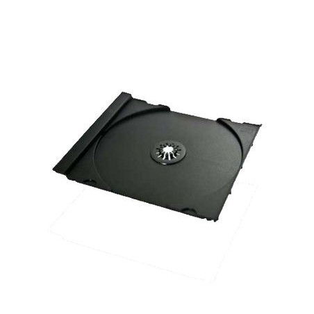 CD Tray for jewelbox, for 1 disc, machine packing grade, transparent 200uni