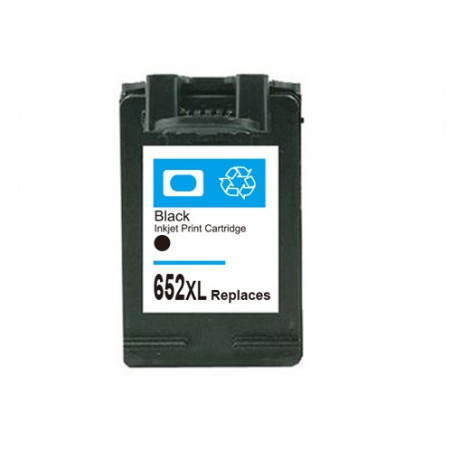 HP 652XL Black remanufactured ink cartridge F6V25AE