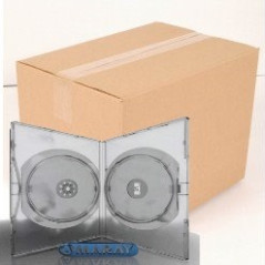 Amaray DVD-Hülle für 2 Discs, 14 mm, transparent – 50er-Pack