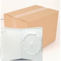 Pack 50 Amaray 14mm boîtier DVD pour 1 disque avec clips, blanc Pack 50 Amaray 14mm boîtier DVD pour 1 disque avec clips, blanc