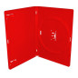 Pack 50 Amaray 14mm boîtier DVD pour 1 disque avec clips, rouge