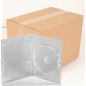 Pack 50 Amaray 14mm DVD-Hülle für 1 Disc mit Clips, Transparent