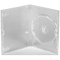 Pack 50 Amaray 14mm custodia DVD per 1 disco con clip, trasparente
