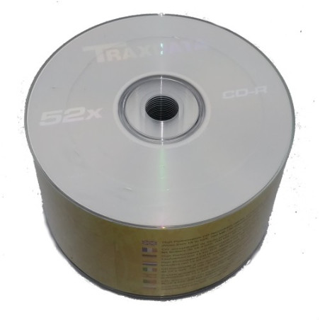 CD-R 52x 700 Mo Traxdata ValuePack Spindle 50 pcs (éd. limitée)