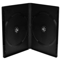 Pack 5 MediaRange DVD Case for 2 disc, 14mm, black