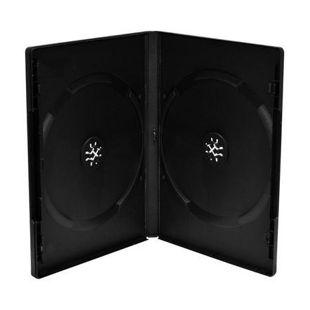 Pack 5 MediaRange DVD-Hülle für 2 Discs, 14mm, Schwarz