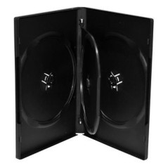 Pack 5 MediaRange custodia DVD per 4 dischi, 14mm, nera