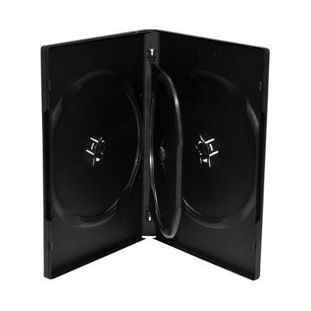 Pack 5 MediaRange custodia DVD per 4 dischi, 14mm, nera