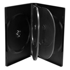 Pack 5 MediaRange boîtier DVD pour 6 disques, 22mm, noir