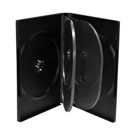 Pack 5 MediaRange DVD Case for 6 disc, 22mm, black