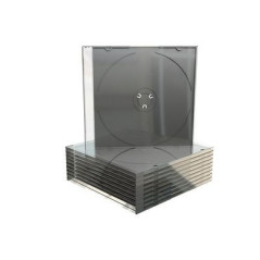 Pack 10 MediaRange CD Jewelcase para 1 disco, 5.2mm, bandeja negra