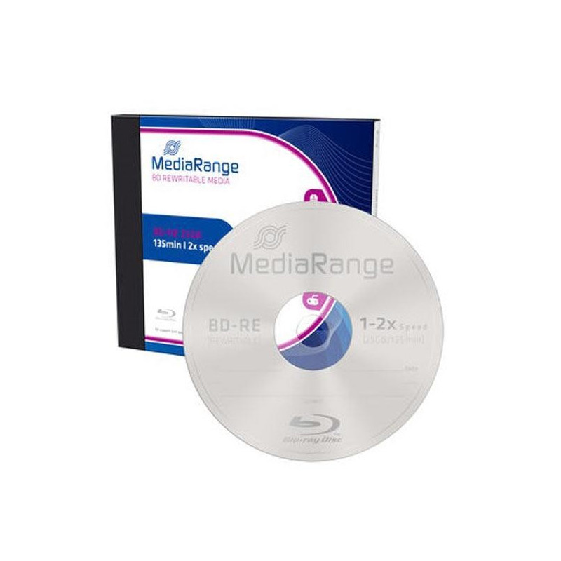 MediaRange BD-RE 25GB 2x, Single Jewelcase MediaRange BD-RE 25GB 2x, Single Jewelcase