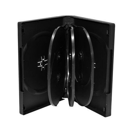 Pack 3 MediaRange custodia DVD per 8 dischi, 27mm, nera