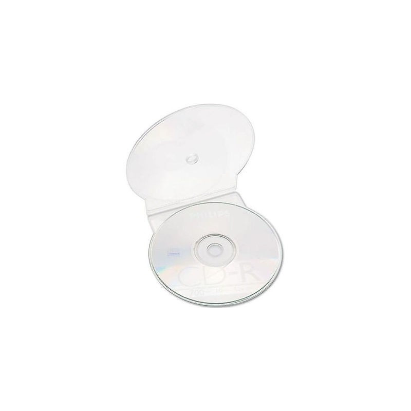 MediaRange 15er-Pack Shellcase für 2 Discs, mit Lochung für Ringordner, transparent