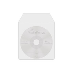 Pack 50 - Fundas Plastico MediaRange para MINI CD / DVD individuais 100% Transparentes