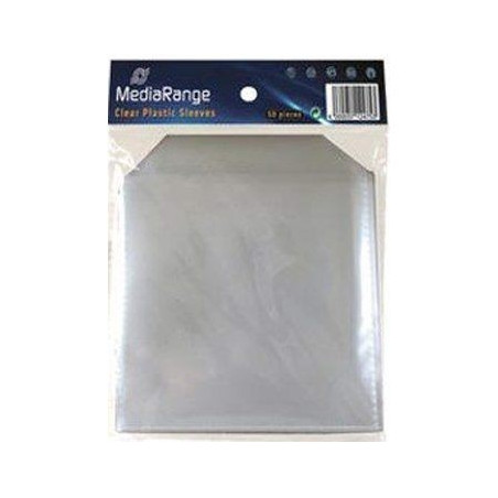 MediaRange Mini-CD/DVD-Hüllen, transparent – 50er-Pack