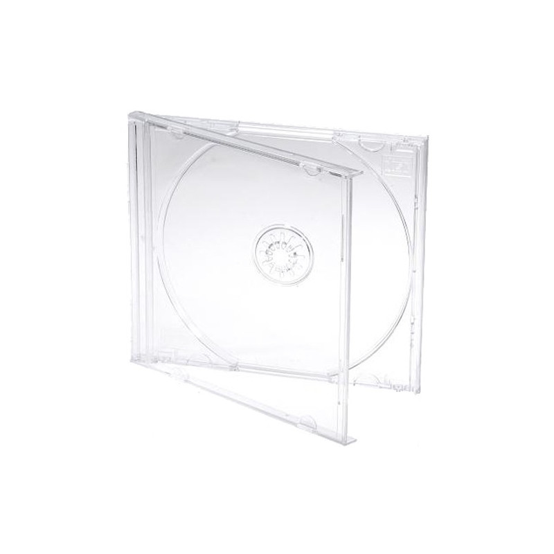 Boitiers CD Jewelcase 10.4mm pour 1 CD/DVD Transparent