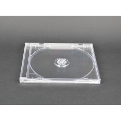 Pack 100 - 10.4mm Capas CD Jewelcase para 1 CD/DVD Transparente MediaRange