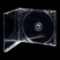 Pack 100 - Eco - 10.4mm Capas CD Jewelcase para 1 CD/DVD Transparente MediaRange