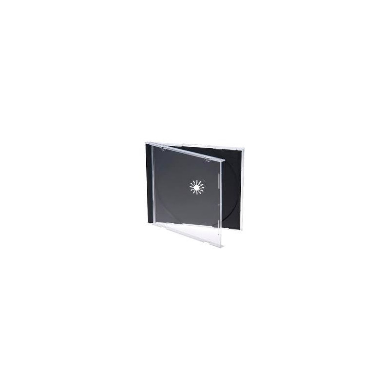 Alta qualidade - 10.4mm - caixa CD Jewelcase para 1 disco, bandeja preta Alta qualidade - 10.4mm - caixa CD Jewelcase para 1 disco, bandeja preta