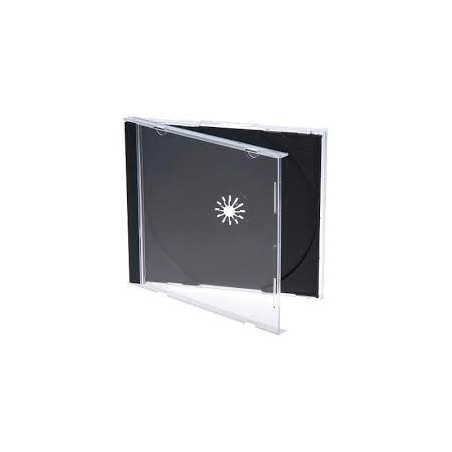 CD-Jewelcase für 1 Disc, 10,4 mm, Tray schwarz | DVDi.es