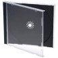 Pack 50 - haute qualité - boîtier CD Jewelcase 10,4mm pour 1 disque, plateau noir