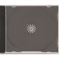 Pack 5 MediaRange boîtier CD Jewelcase pour 1 disque, 10,4mm, plateau noir