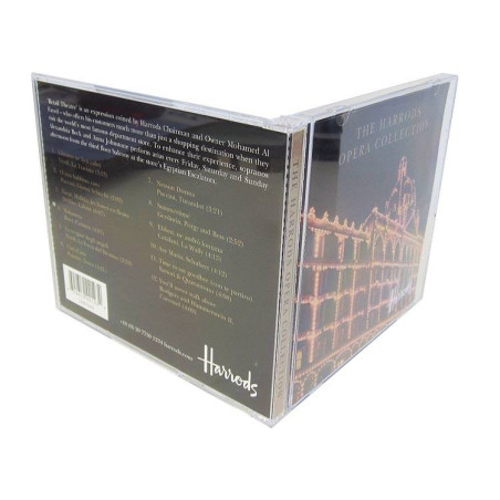 Pack 100 - custodia CD Jewelcase per 2 dischi, 10,4mm, vassoio nero