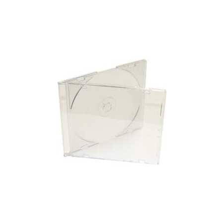 CD Slimcase for 1 disc, 5.2mm, Bandeja frosted/transparent