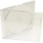 CD Slimcase for 1 disc, 5.2mm, frosted/transparent tray