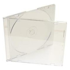 Pack 100 - boîtiers CD Slimcase 5,2mm pour 1 CD/DVD transparents