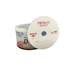 DVD-R  Princo Budget  16X Speed 4,7Gb -120m - Pack 50