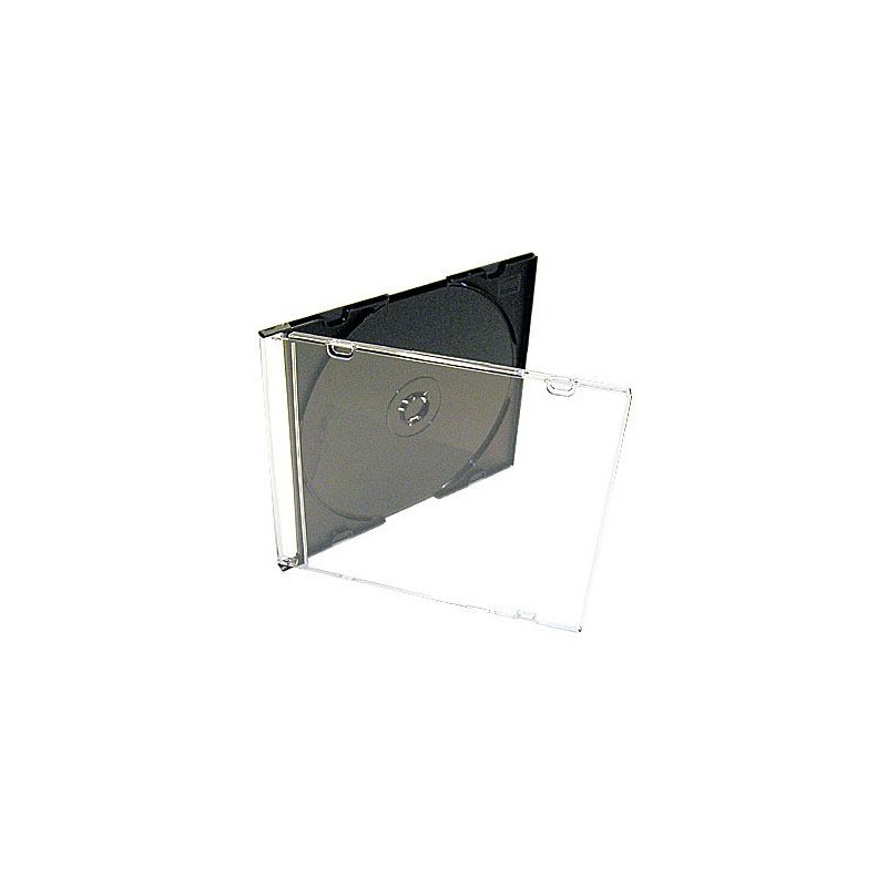 MediaRange CD-Slimcase für 1 Disc, 5,2 mm, Tray schwarz
