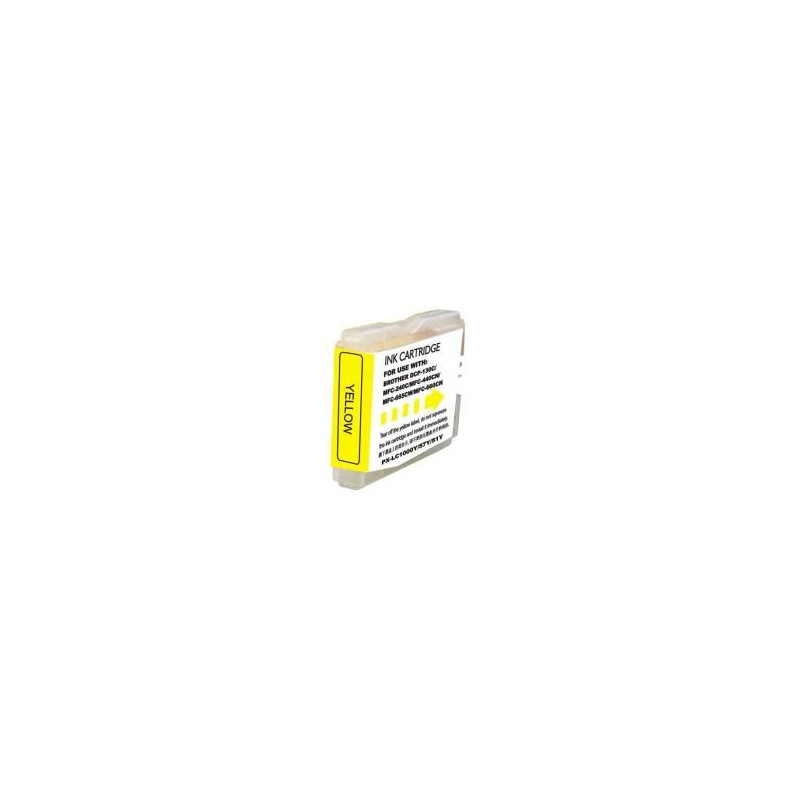 Brother LC970Y LC1000Y Cartucho de tinta compatible amarillo Brother LC970Y LC1000Y Cartucho de tinta compatible amarillo