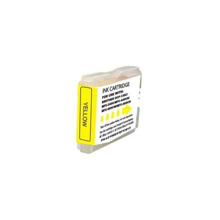 Cartucho de tinta compatible Brother LC970Y LC1000Y Amarillo