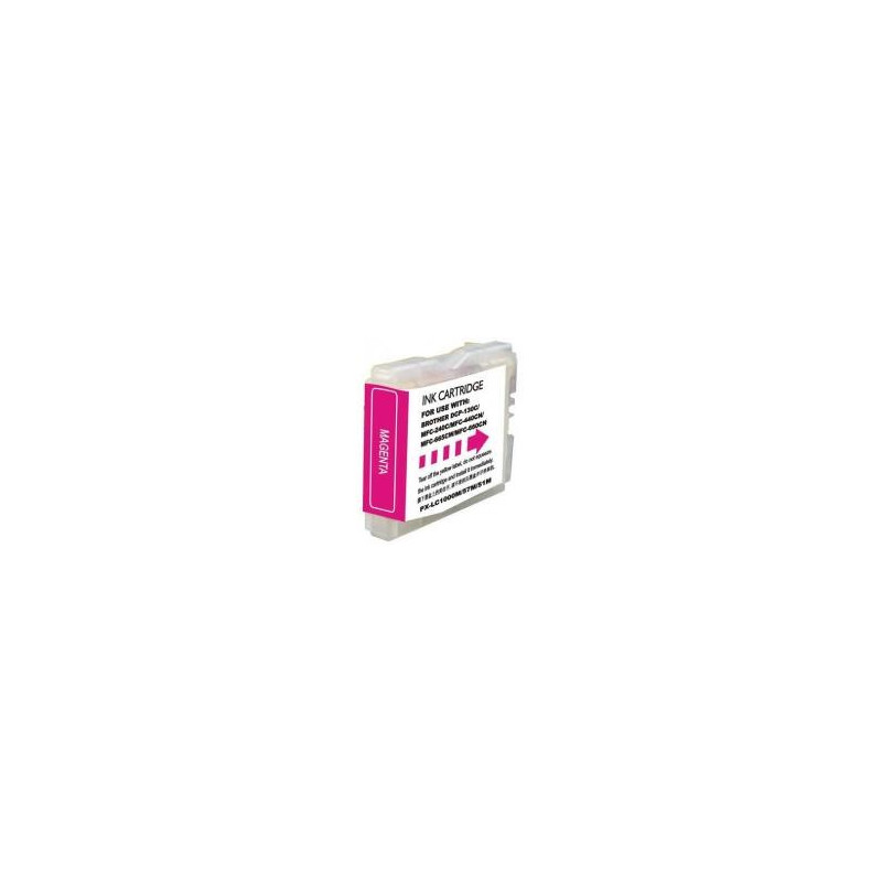 Tinteiro Brother LC970M LC1000M Magenta Compatível