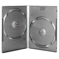 DVD case for 2 discs, 14 mm, black | DVDi.es