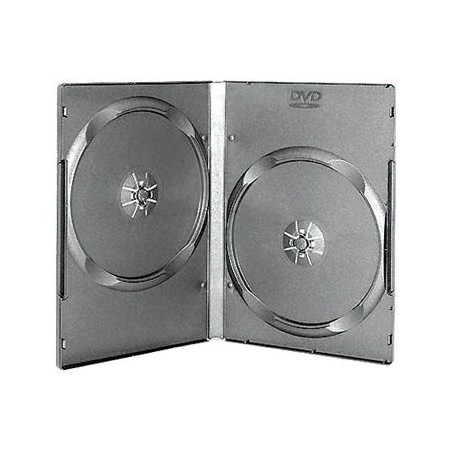 Custodia DVD per 2 dischi, 14 mm, colore nero | DVDi.es
