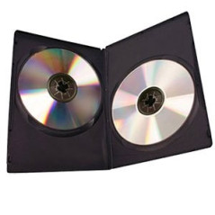 Custodia DVD per 2 dischi, 14 mm, colore nero | DVDi.es