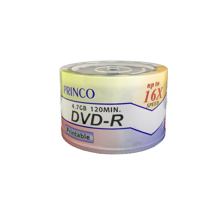 DVD-R  Princo Fullface Printable  16X - Pack 50