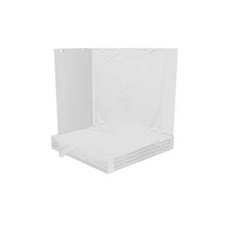 MediaRange CD-Jewelcase für 2 Discs, 10,4mm, transparentes Tray, Pack 5