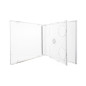 MediaRange CD Jewelcase para 2 discos, 10.4mm, bandeja transparente, pack 5