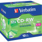 Verbatim CD-RW Serl 700 Mo 12X surface anti-rayures Jewelcase pack 10 Verbatim CD-RW Serl 700 Mo 12X surface anti-rayures Jewelcase pack 10